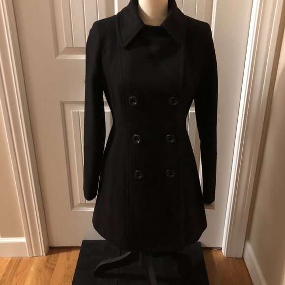 Anne Klein Classic Midweight Peacoat Sz 